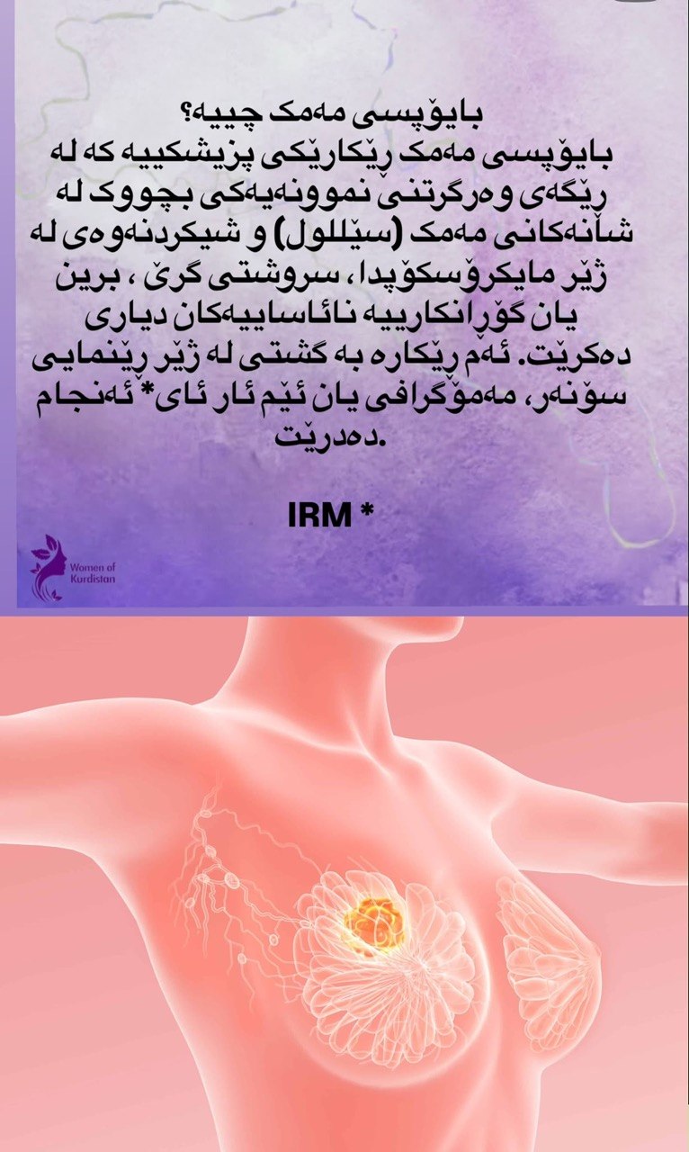 بە بۆنەی مانگی ئۆکتۆبەر، مانگی هۆشیاری بڵاوکردنەوە لە سەر ⁧ #شێرپەنجەی_مەمک⁩